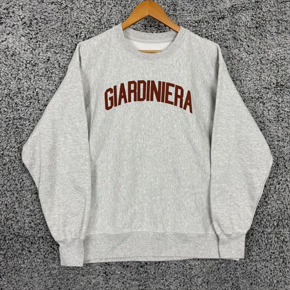 Vintage Champion Reverse Weave Sweatshirt Adult XL Gray Portillos Giardiniera - Picture 1 of 13